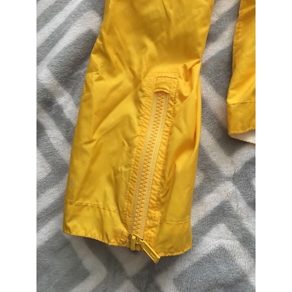 Vtg Y2K Tommy Girl Hilfiger Yellow Jacket Windbreaker Star Bell Sleeves L - Picture 5 of 11